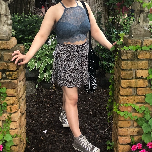 Hollister Dresses & Skirts - Floral Skater Skirt